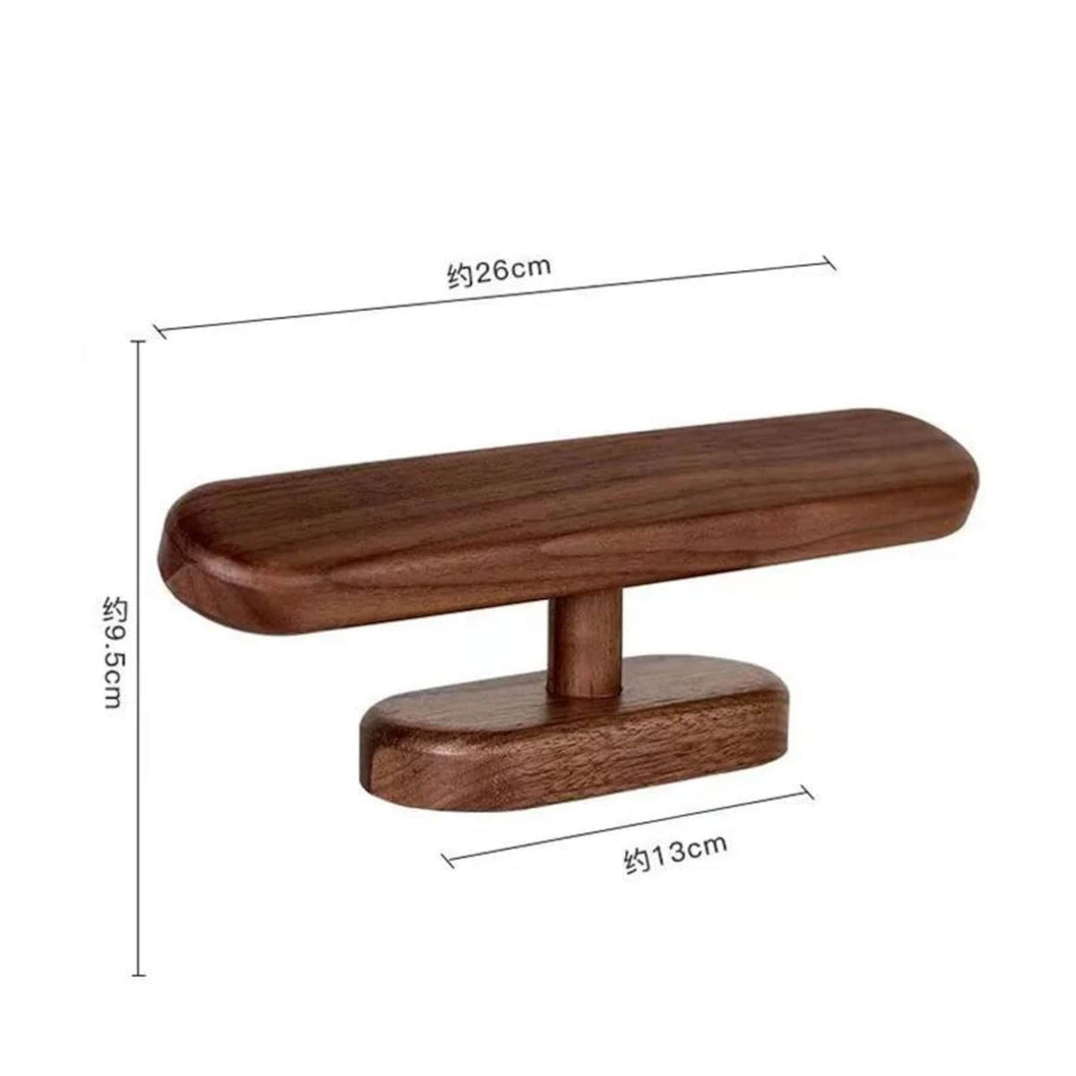 Walnut Color Watch Display Holder, Jewelry Bracket for Chains and Anklets, Hanger Stand Rack Organizer for Counter Display, 1PC