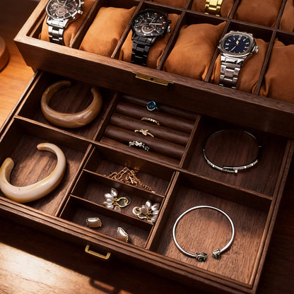 Custom Engraved Watch Box,Personalized Watch Case for Men,3/6/12-Slot Options, Luxury Gift for Men, Birthday or Anniversary