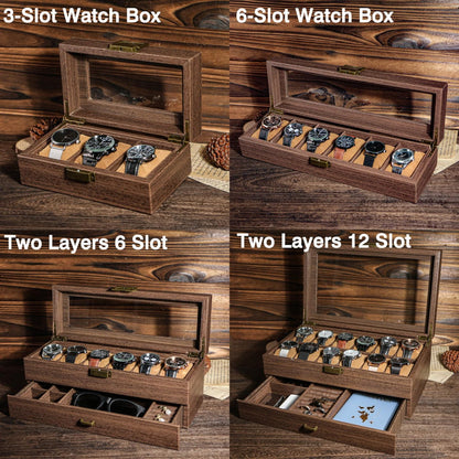 Custom Engraved Leather Watch Box, Personalized Watch Case,Men Watch Jewelry Box,Birthday Gift For Husband,1st Anniversary Gifts To My Man
