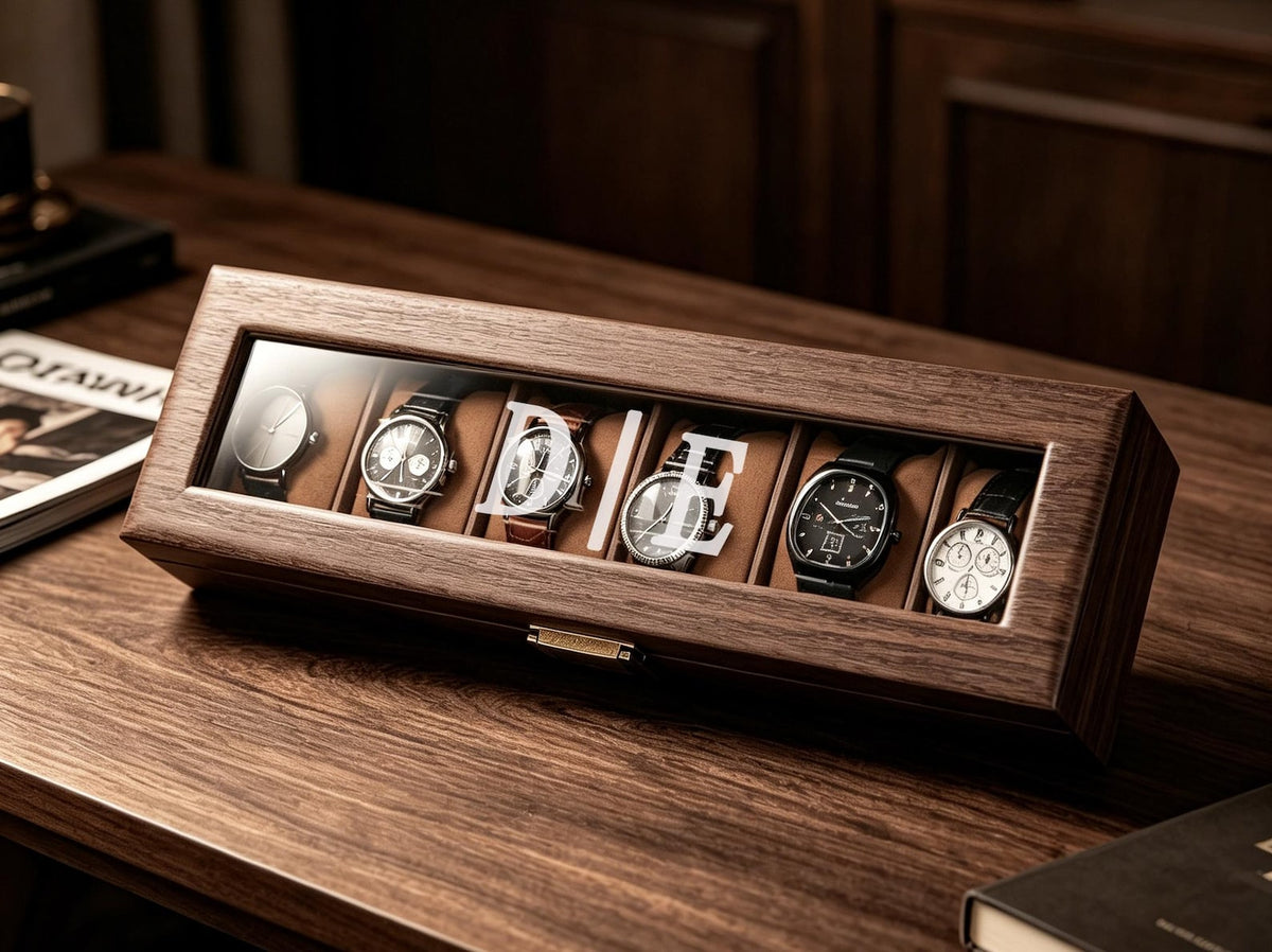 Custom Engraved Leather Watch Box, Personalized Watch Case,Men Watch Jewelry Box,Birthday Gift For Husband,1st Anniversary Gifts To My Man