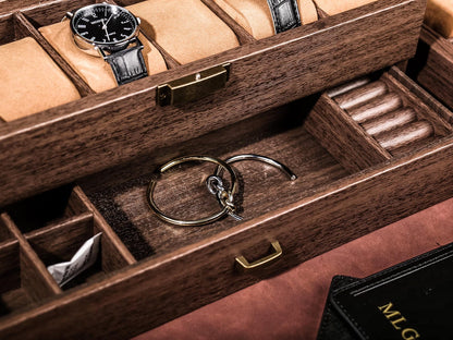Custom Engraved Watch Box, Personalized Men's Watch Case, Birthday & Anniversary Gift for Husband