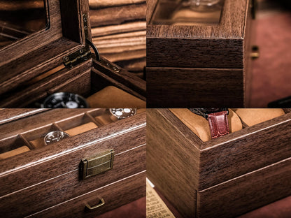 Custom Engraved Watch Box, Men watch jewelry box, Father's Day Gift For Dad