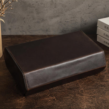 Handmade Leather Watch Box, Custom 8 Watches Storage Case, Watch Organizer Men Jewelry Box, Watch Display Case, Watch Accessories Gift