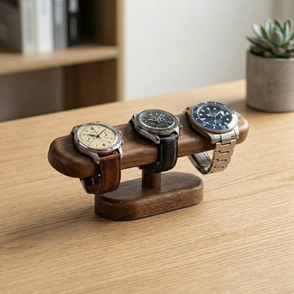 Walnut Color Watch Display Stand Jewelry Holder for Bracelets Chains and Anklets
