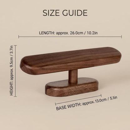 Walnut Color Watch Display Stand Jewelry Holder for Bracelets Chains and Anklets