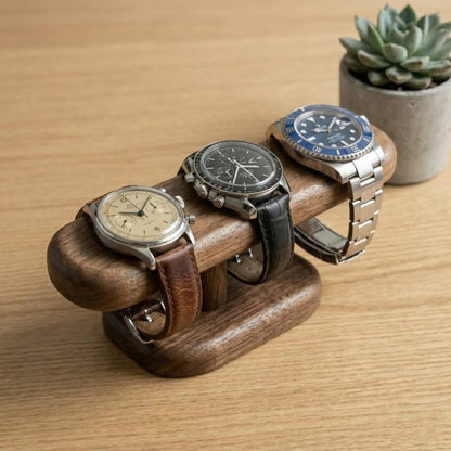 Walnut Color Watch Display Stand Jewelry Holder for Bracelets Chains and Anklets