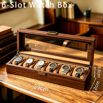 Custom Engraved Watch Box, Personalized Watch Case for Men, Anniversary Gifts for Him, Gift for Husband Dad Boyfriend, Watch Storage Case