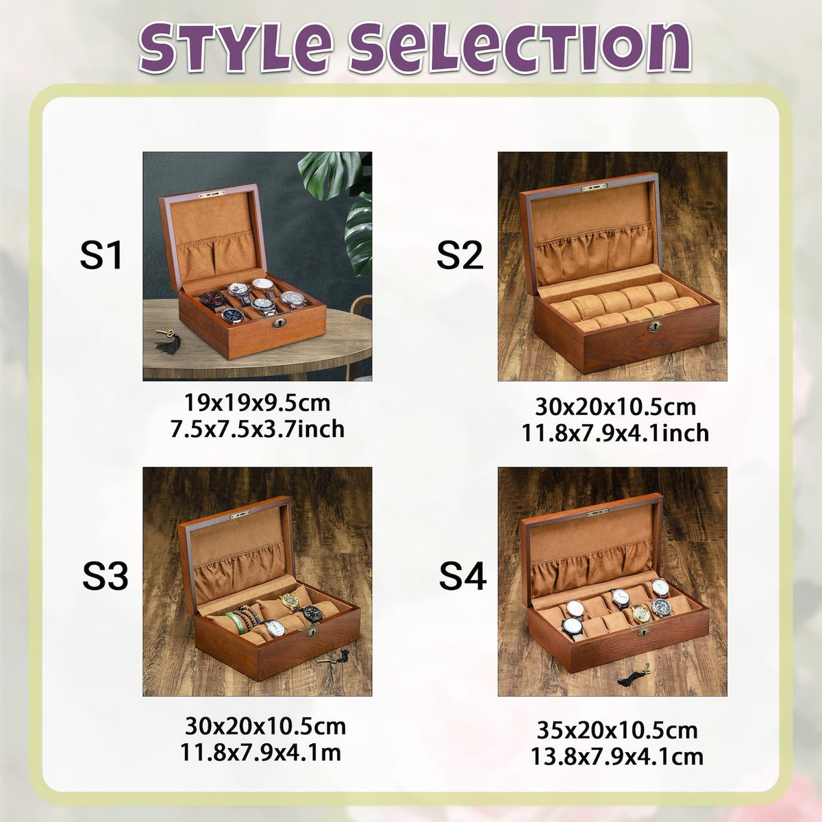 Custom Watch Box For Men, Personalized Wooden Watch Storage Case, Anniversary Gift For Him, Husband Gift, Groomsman Gift Box