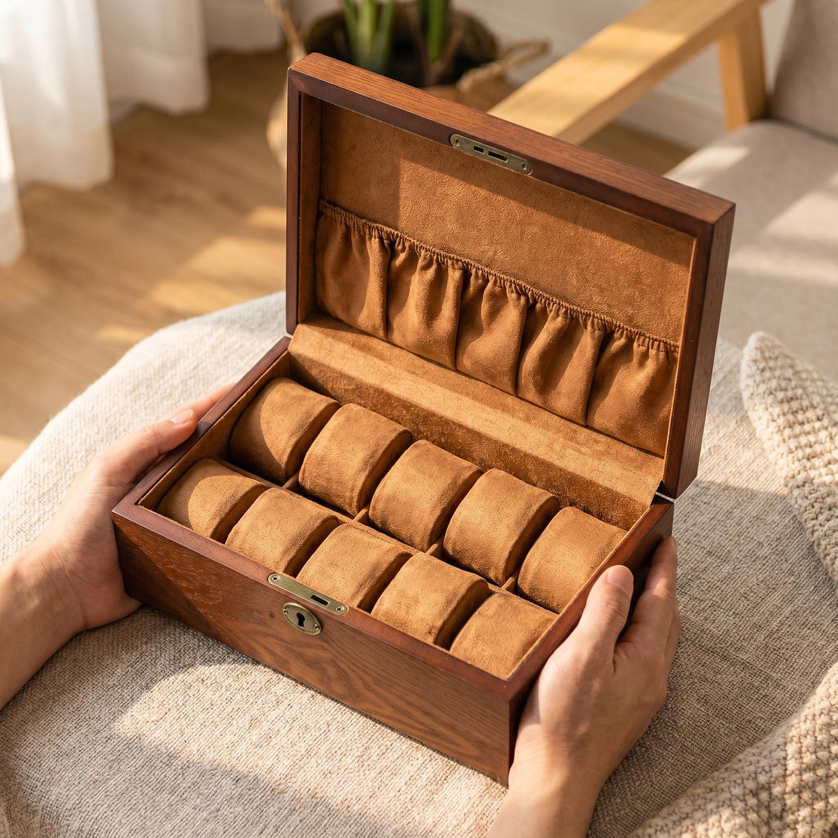 Custom Watch Box For Men, Personalized Wooden Watch Storage Case, Anniversary Gift For Him, Husband Gift, Groomsman Gift Box