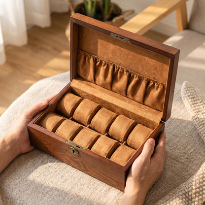 Custom Watch Box For Men, Personalized Wooden Watch Storage Case, Anniversary Gift For Him, Husband Gift, Groomsman Gift Box