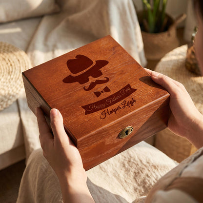 Custom Watch Box For Men, Personalized Wooden Watch Storage Case, Anniversary Gift For Him, Husband Gift, Groomsman Gift Box