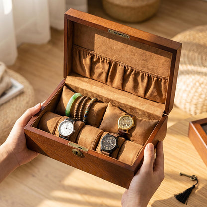 Custom Watch Box For Men, Personalized Wooden Watch Storage Case, Anniversary Gift For Him, Husband Gift, Groomsman Gift Box