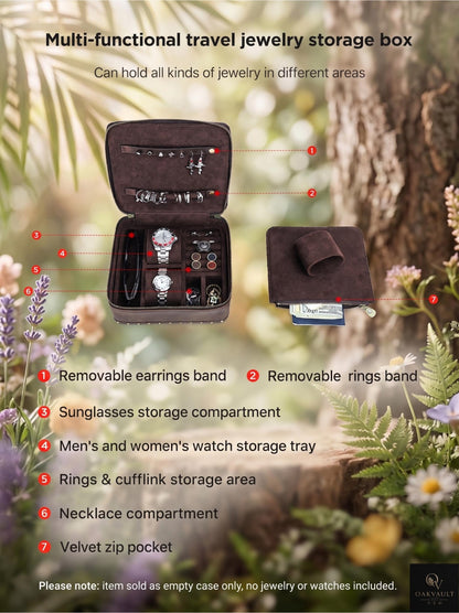 Vintage Travel Jewelry & Watch Organizer Case