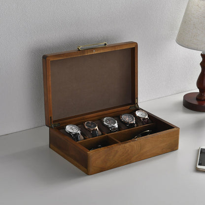 Mens gift ideas for boyfriend keepsake box anniversary gift for him jewelry case wooden box closet organizer watch display box engraved