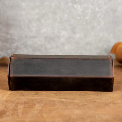 Personalized Leather Watch Box | Watch Travel Case | Necktie Cufflink Storage Organizer | Birthday Gifts