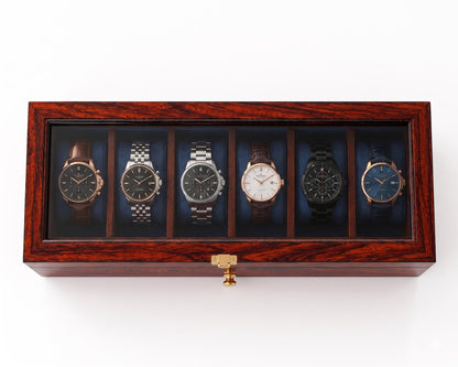 Wooden Watch Box Organizer, Personalized Glass Lid with Sunglasses & other Storage, 3 to 36 Slot | Anniversary, Birthday Gift for Men.