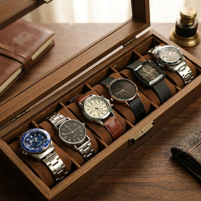 Custom Engraved Watch Box, Personalized Watch Case for Men,Anniversary Gifts for Him, Gift for Husband Dad Boyfriend