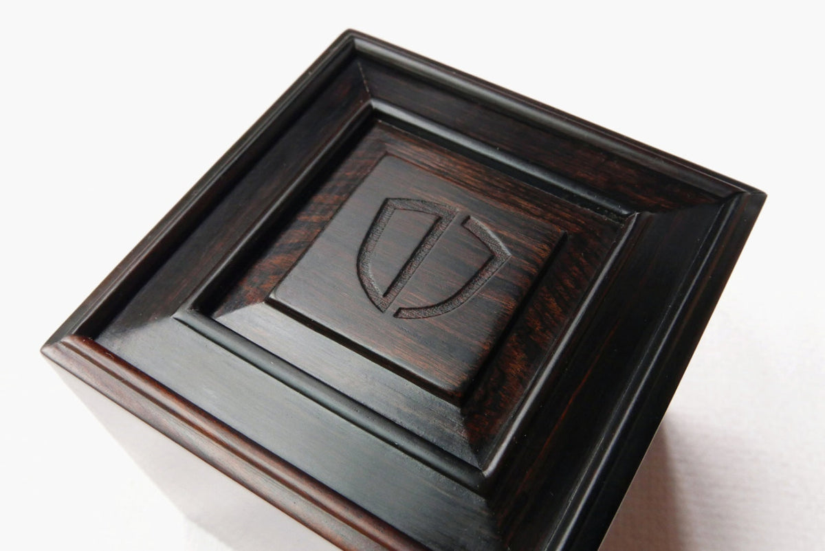 Custom Laser Engraved Ebony Wood Watch Box, Handmade Jewelry Box