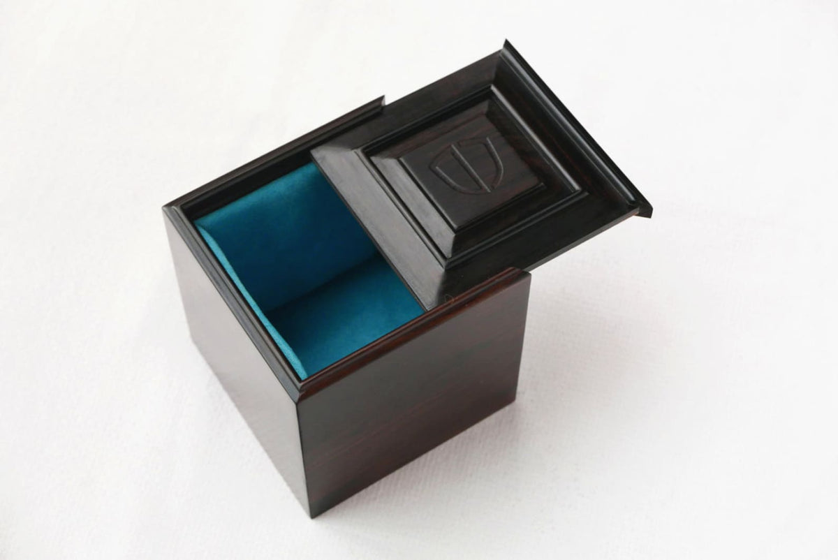 Custom Laser Engraved Ebony Wood Watch Box, Handmade Jewelry Box
