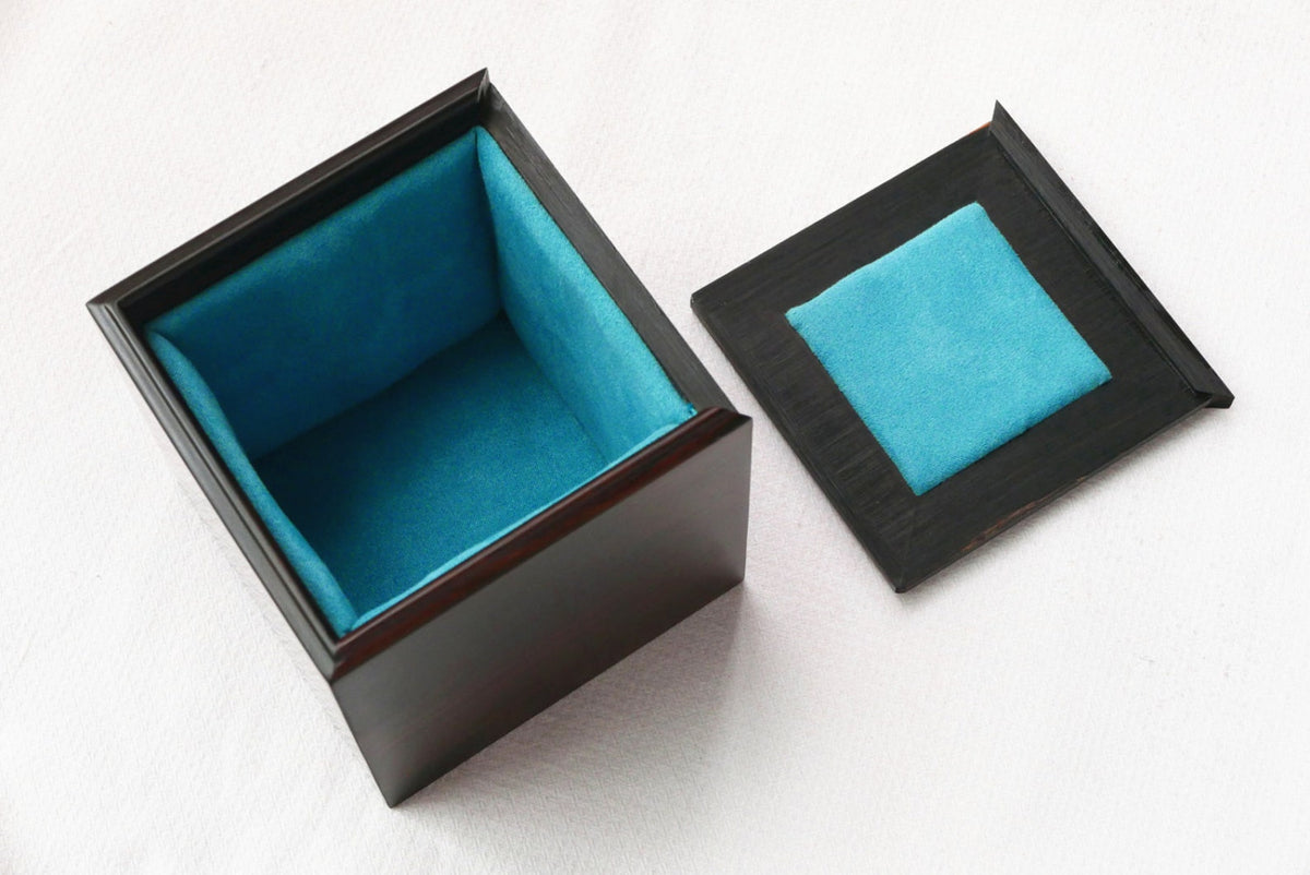 Custom Laser Engraved Ebony Wood Watch Box, Handmade Jewelry Box