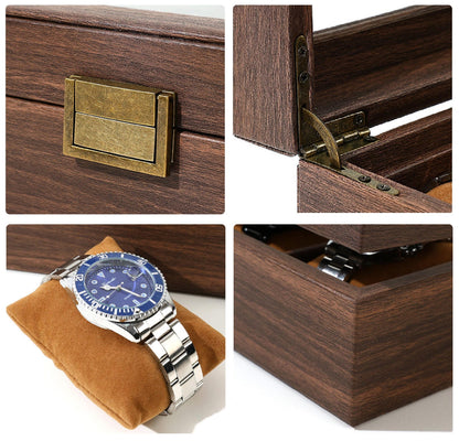 Custom Engraved Watch Box, Personalized Watch Case, Men watch jewelry box, Gifts for husband, Birthday / Anniversary Gifts for Men