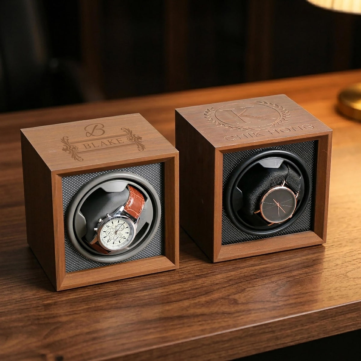 Personalized Watch Winder | Engraved Automatic Watch holder | Watch Box Gift for Watch Lover | Watch Storage Gift | Anniversary gift