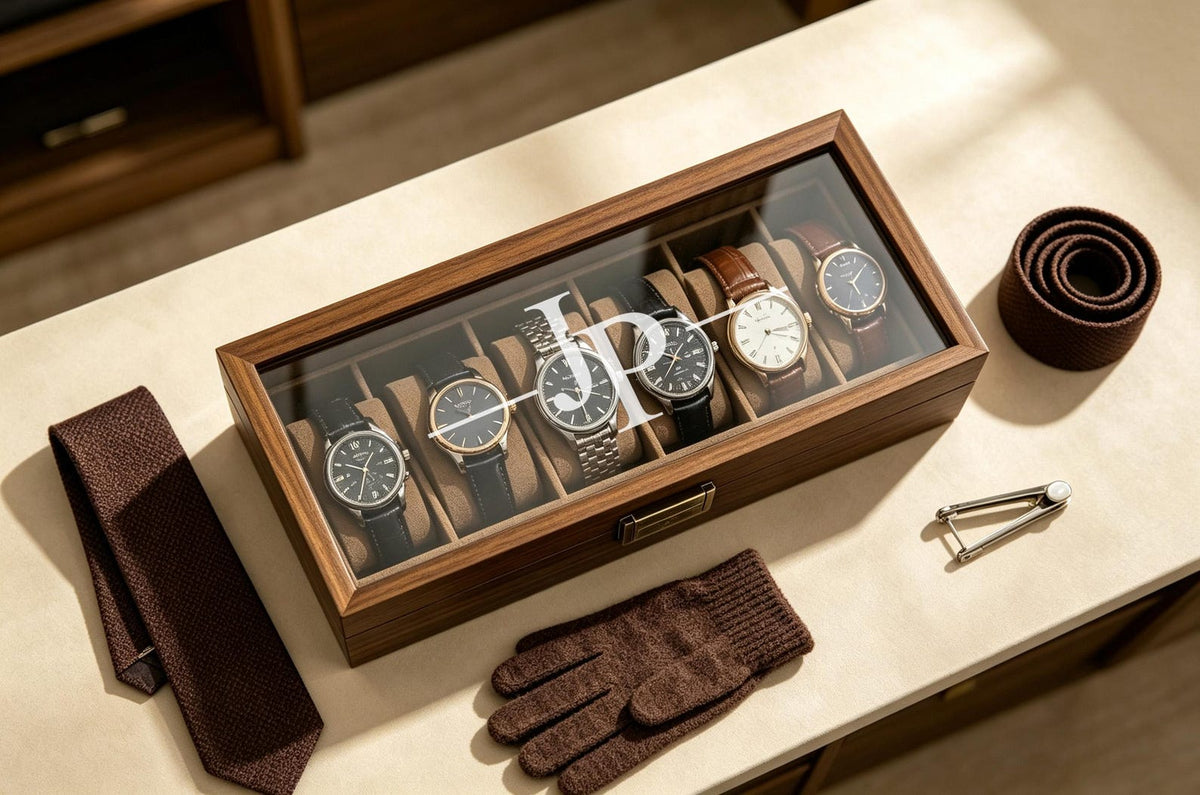 6/10 Slots Watch Box, Custom Engraved Wooden Watch Box, Personalized Watch Case, Men watch jewelry box, Anniversary Gifts for Men
