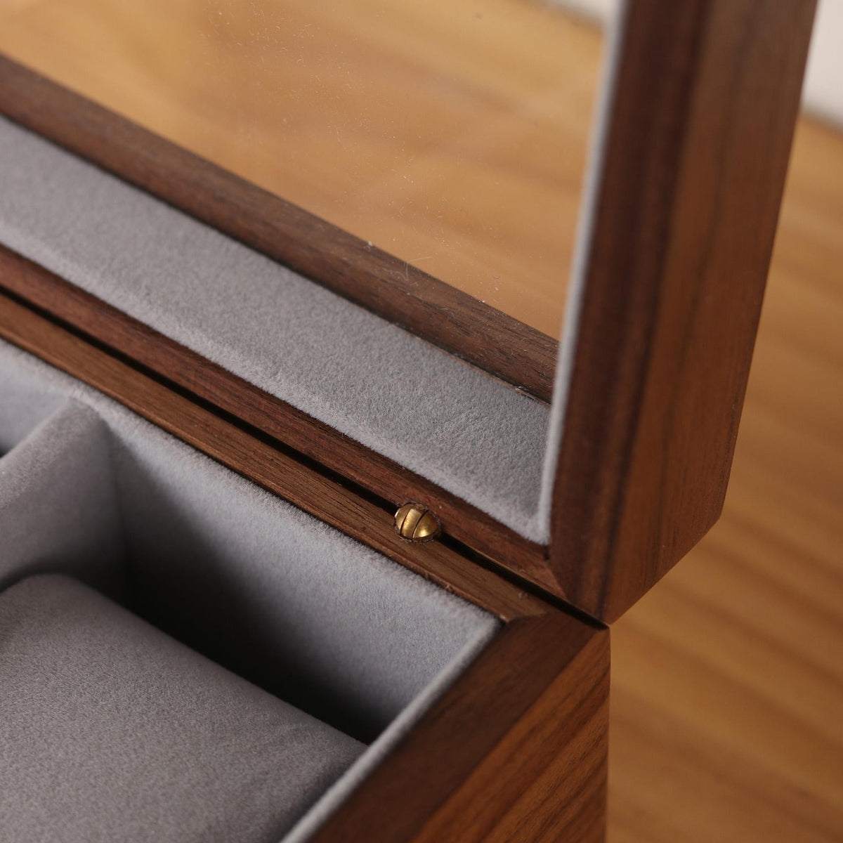 Engraved Wide Wood Watch Box - Walnut 2,3,5 Slots Watches Collection Organizer Anniversary Wedding Gift Groom Husband Father