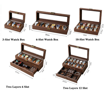 Custom Engraved Watch Box, Personalized Watch Case, Men watch jewelry box, Gifts for husband, Birthday / Anniversary Gifts for Men