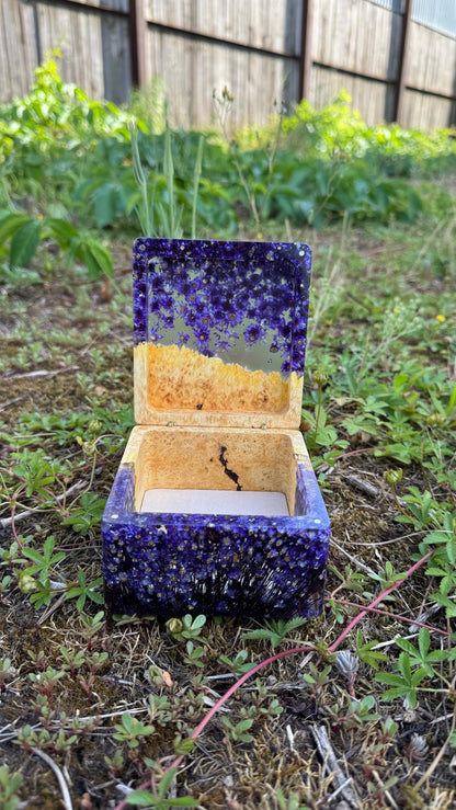 Personalized Resin Watch Box, Engraved Wooden Watch Case, Luxury Gift for Husband, Dad, Grandpa, Brother or Boss
