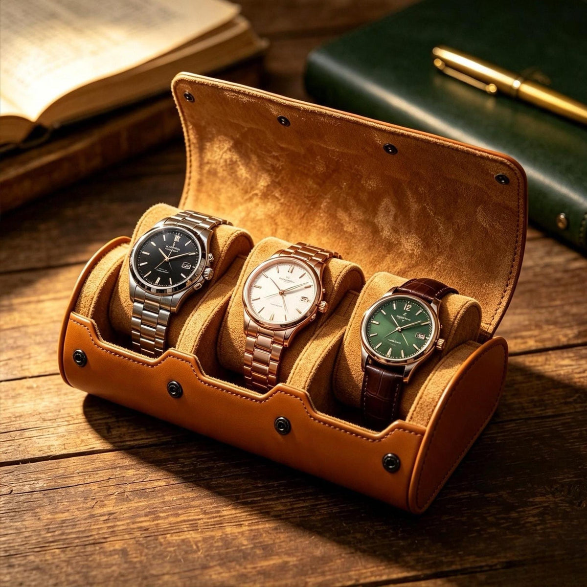 Personalized Leather Watch Box, Custom Leather Watch Case, Wedding groomsmen gifts, Custom watch storage, Gift for Men, Christmas Gifts