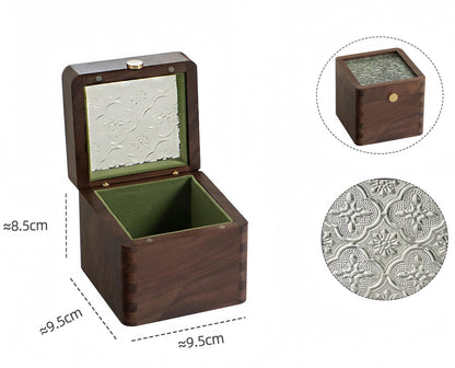 Wooden Watch Box with Glass Lid, Personalized Jewelry Storage Box, Keepsake Box, Watch Case, Gift for Him, Anniversary Gift