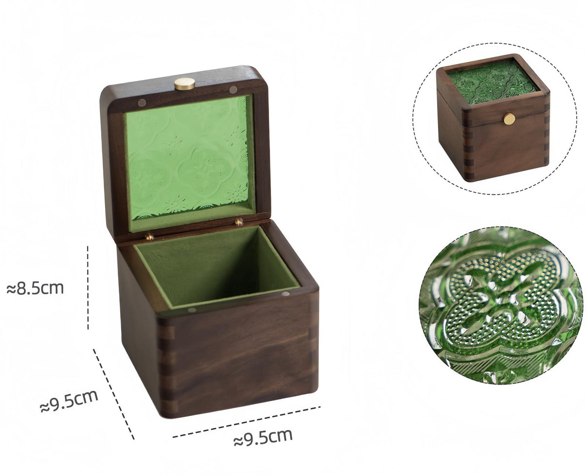 Wooden Watch Box with Glass Lid, Personalized Jewelry Storage Box, Keepsake Box, Watch Case, Gift for Him, Anniversary Gift