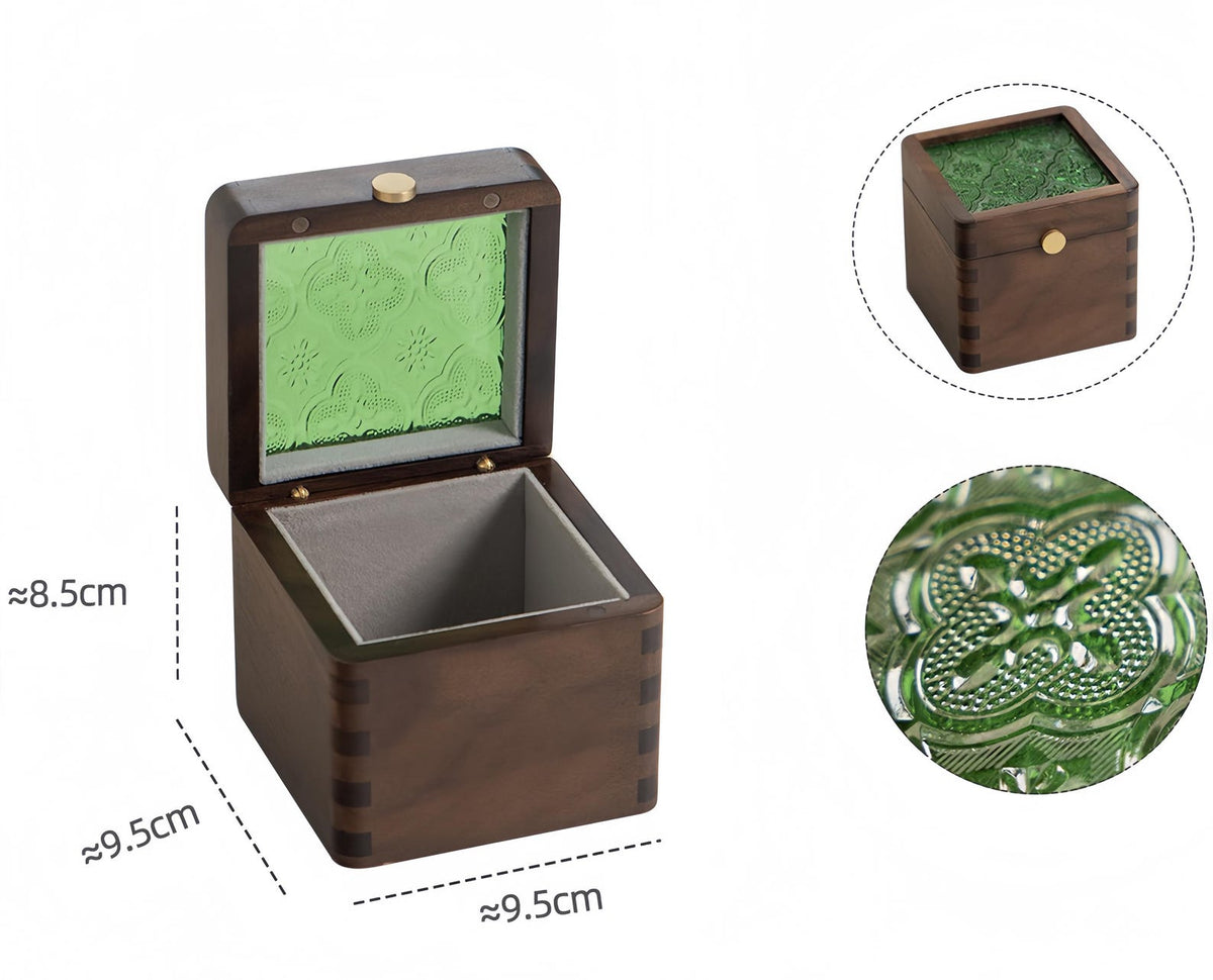 Wooden Watch Box with Glass Lid, Personalized Jewelry Storage Box, Keepsake Box, Watch Case, Gift for Him, Anniversary Gift