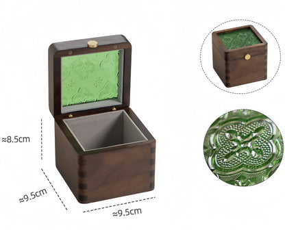 Wooden Watch Box with Glass Lid, Personalized Jewelry Storage Box, Keepsake Box, Watch Case, Gift for Him, Anniversary Gift