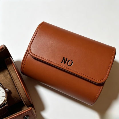 Personalized Leather Watch Box, Custom Leather Watch Case, Wedding groomsmen gifts, Custom watch storage, Watch travel case, Gift for Him