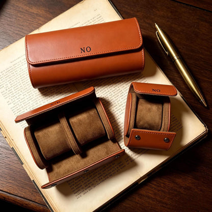 Personalized Leather Watch Box, Custom Leather Watch Case, Wedding groomsmen gifts, Custom watch storage, Watch travel case, Gift for Him
