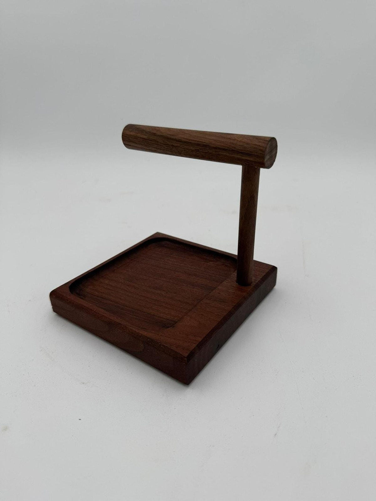 Walnut Valet, Solid Hardwood Tray With Watch Holder And Bracelet Bar