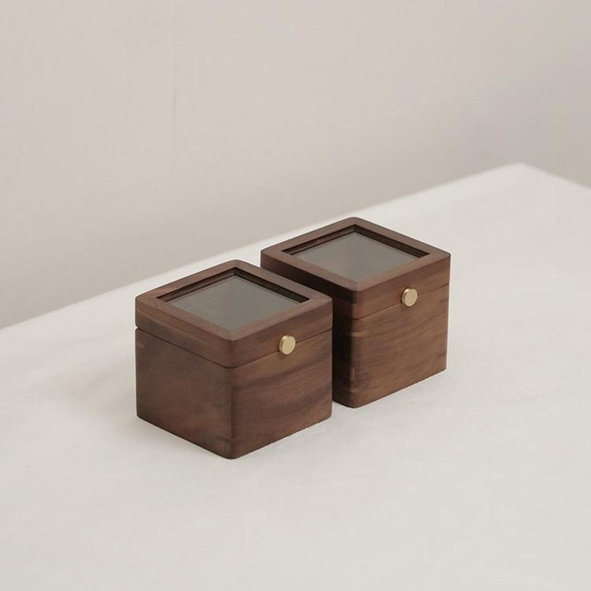 Wooden Watch Box with Glass Lid, Personalized Jewelry Storage Box, Keepsake Box, Watch Case, Gift for Him, Anniversary Gift