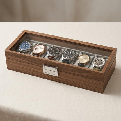 Wooden Watch Roll Case, Velvet Watch Organizer, Portable Travel Holder, Mens Watch Storage, Watch Case, Gift for Him, Husband, Boyfriend,