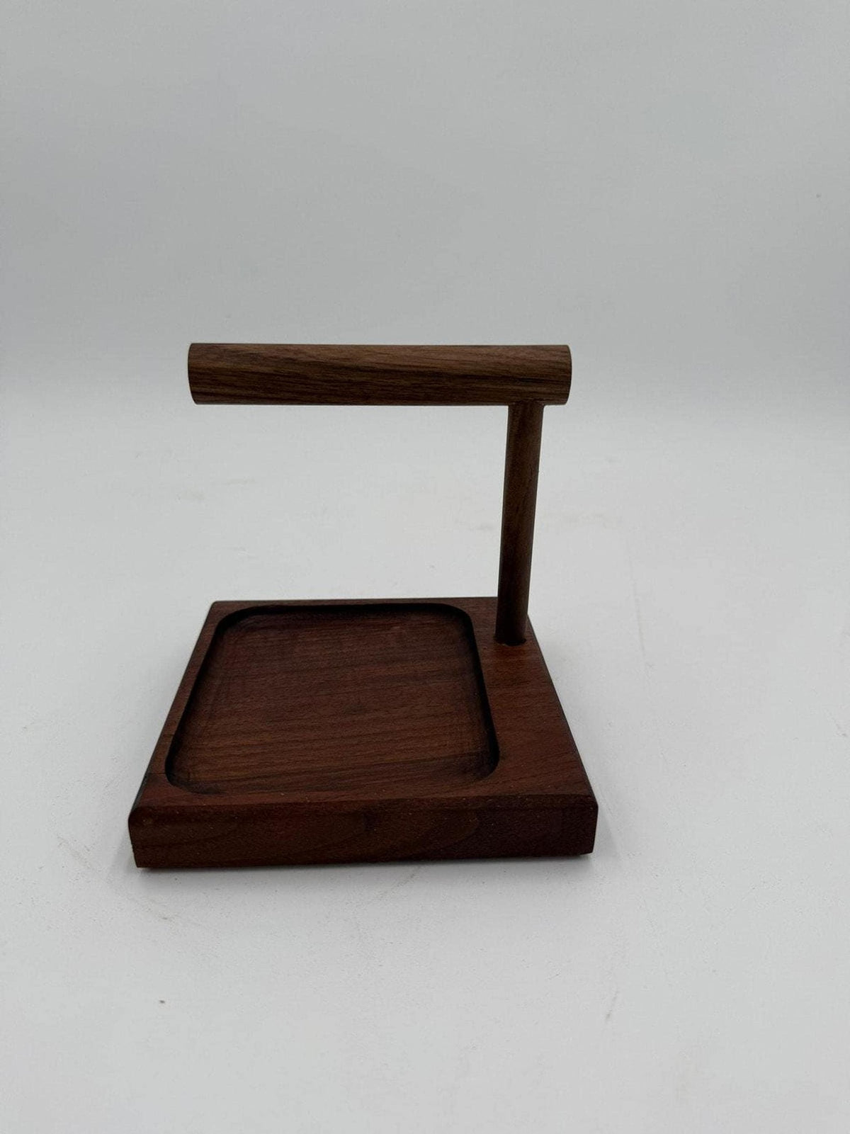 Walnut Valet, Solid Hardwood Tray With Watch Holder And Bracelet Bar