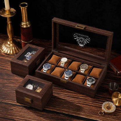 Personalized Engraved Watch Box, 2-Layered Wood Box , Custom Men Jewelry Case, Birthday Gifts, Anniversary Gifts For Men, Gifts for husband