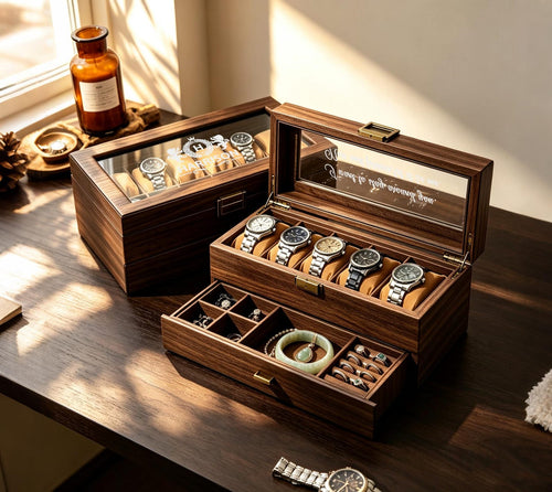 Personalised Engraved Watch Box, Personalized Watch Case, Men watch jewelry box, Gifts for husband, Anniversary Gifts for Men
