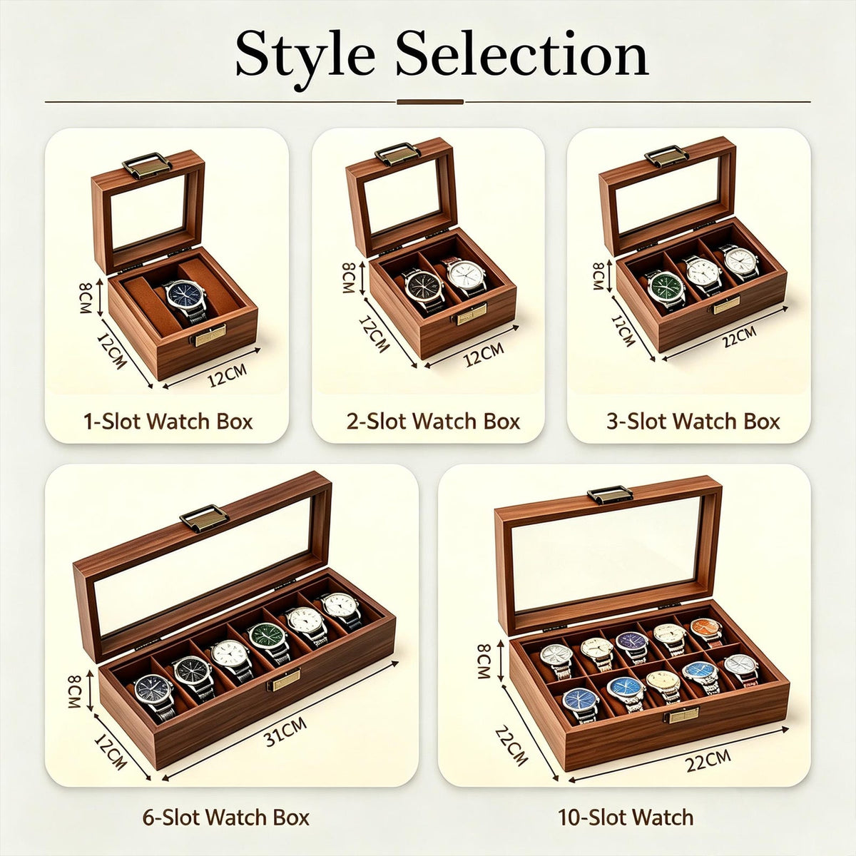 Personalized Wooden Watch Box, Engraved Watch Holder, Birthday Gift for Him, Fathers Day Gift, Boyfriend Gift, Anniversary Gift for Husband