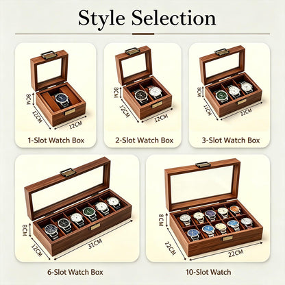 Personalized Wooden Watch Box, Engraved Watch Holder, Birthday Gift for Him, Fathers Day Gift, Boyfriend Gift, Anniversary Gift for Husband