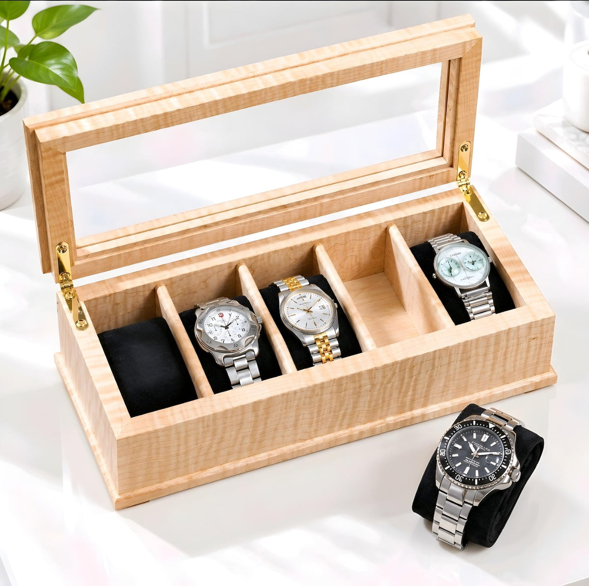 Wooden Watch Box Plans | DIY Watch Case Woodworking Plan | Watch Organizer PDF