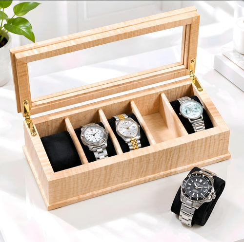 Wooden Watch Box Plans | DIY Watch Case Woodworking Plan | Watch Organizer PDF