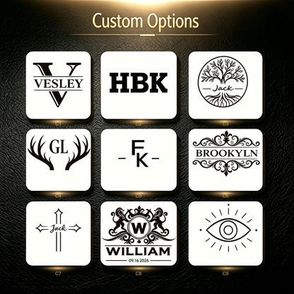 Personalized Wooden Watch Box, Engraved Name, Velvet Interior (1-10 Watches)