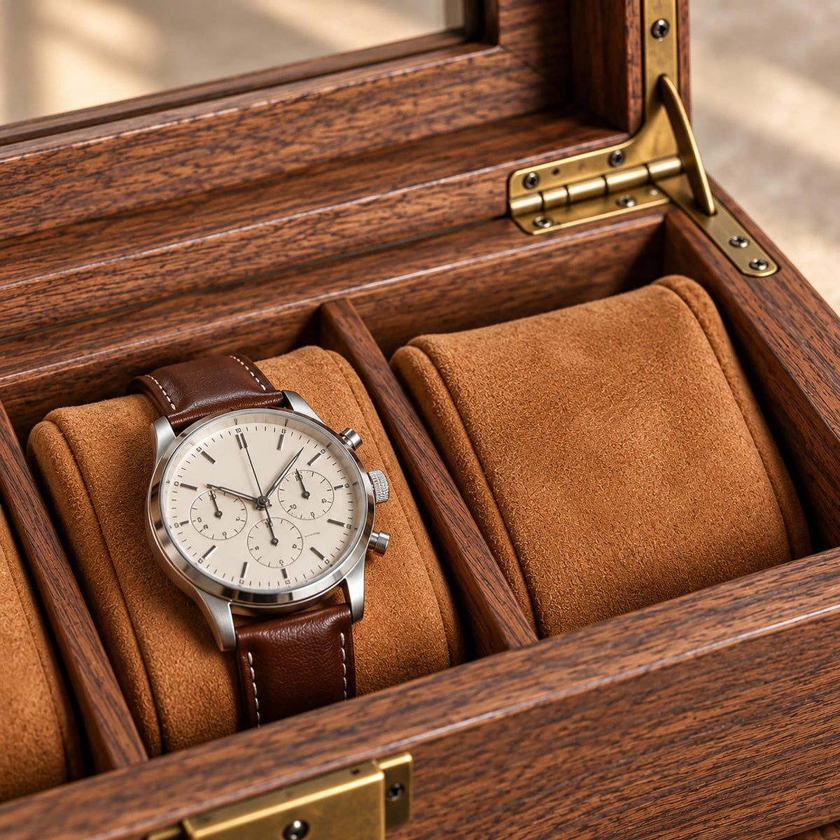 Custom Engraved Watch Box, Personalized Watch Case for Men, Anniversary Gifts for Him, Gift for Husband Dad Boyfriend, Watch Storage Case
