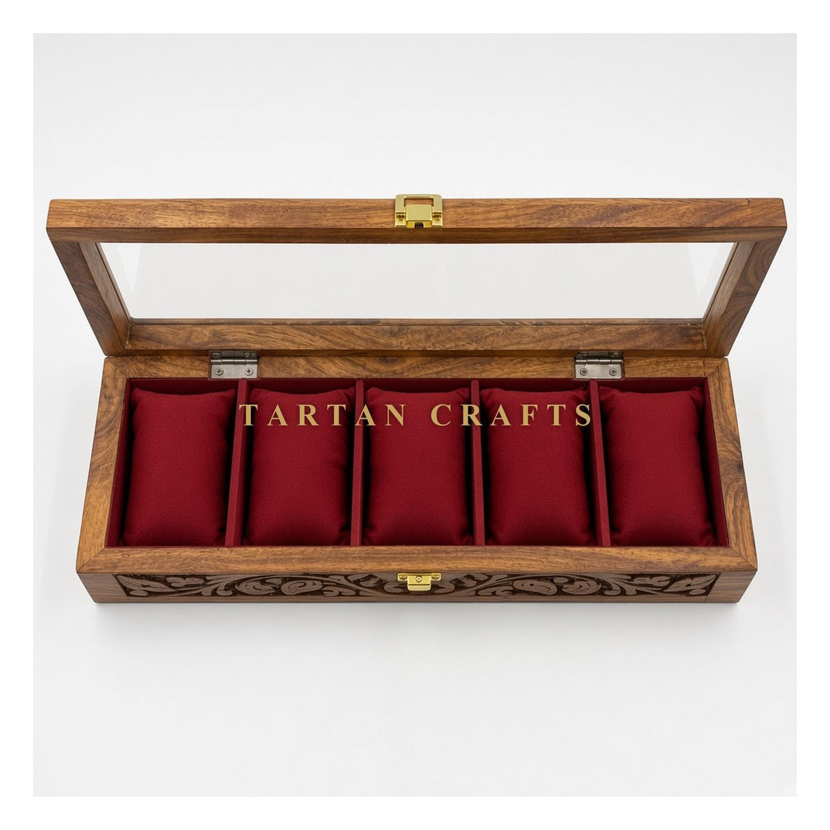Handmade Wooden Watch Box, 5 and 10 Slot Watch Organizer, Gift for Him